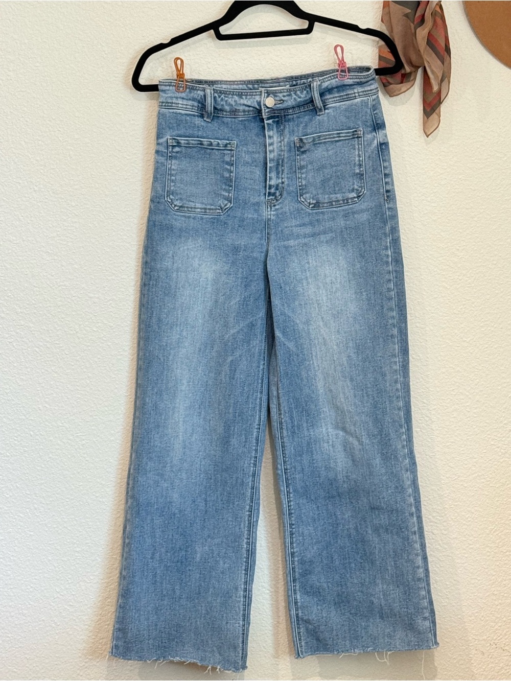 Oat New York Wide Leg Light Blue Denim Jeans 8 / 29
